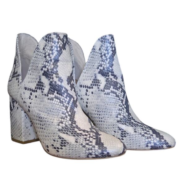 Steve Madden Rockstar Snakeskin Booties Size 8 M - Picture 1 of 6